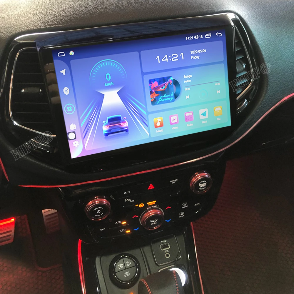 Android 13 9 inci, untuk Jeep Compass 2016 - 2019 Radio mobil RDS IPS DSP 128G pemutar Multimedia navigasi GPS Stereo Carplay