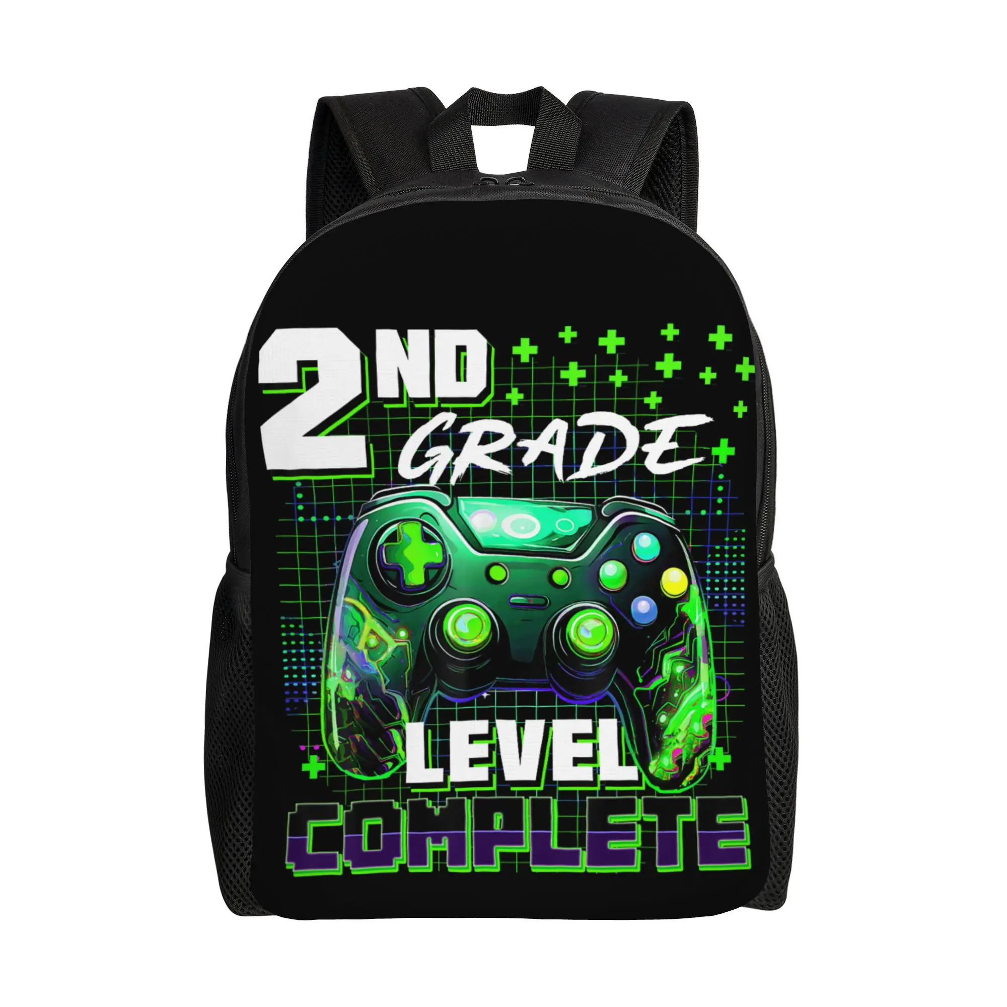 Controller Second 2nd Grade Level Complete Backpack Male  Print Backpacks Polyester Kawaii School Bags Travel Custom Rucksack