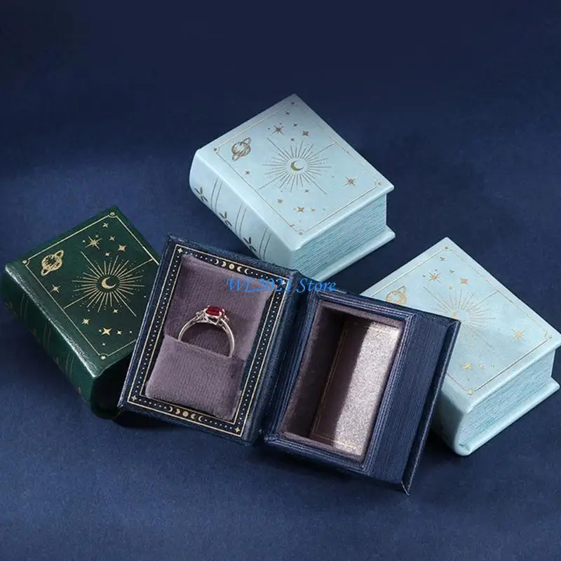 

G5GC Sophisticated Book Jewelry Case Organizers For Wedding Rings And Keepsakes
