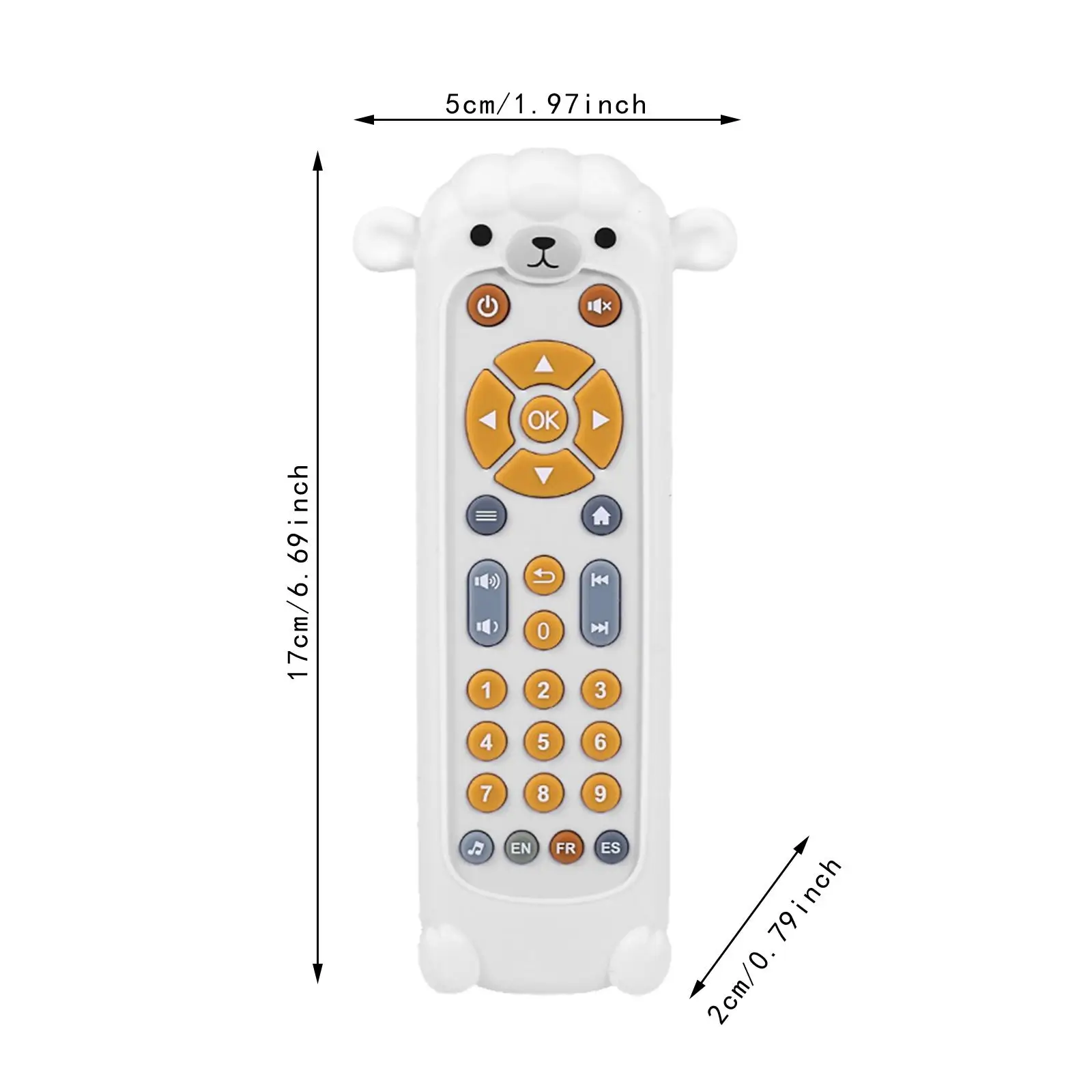 Baby Remote Control Toy Early Educational Toy English French and Spanish with