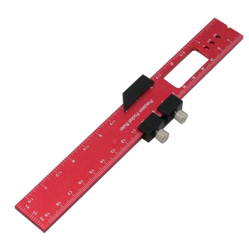 Adjustable Sliding Ruler Woodworking Ruler Wood Working Scribing Rulers 11.8, 7.8, 6.29 Inch