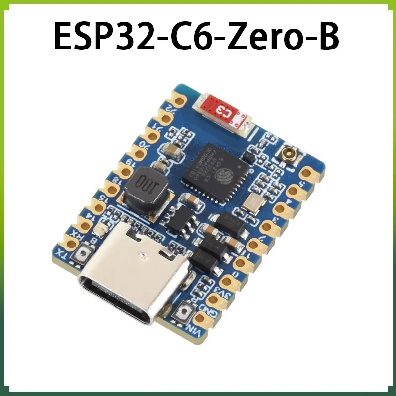 ESP32-C6-Zero-B ESP32-C6 Mini Wi-Fi 6 Wide Voltage Development Board Supports Bluetooth 5 Zigbee 3.0 With ESP32-C6FH8
