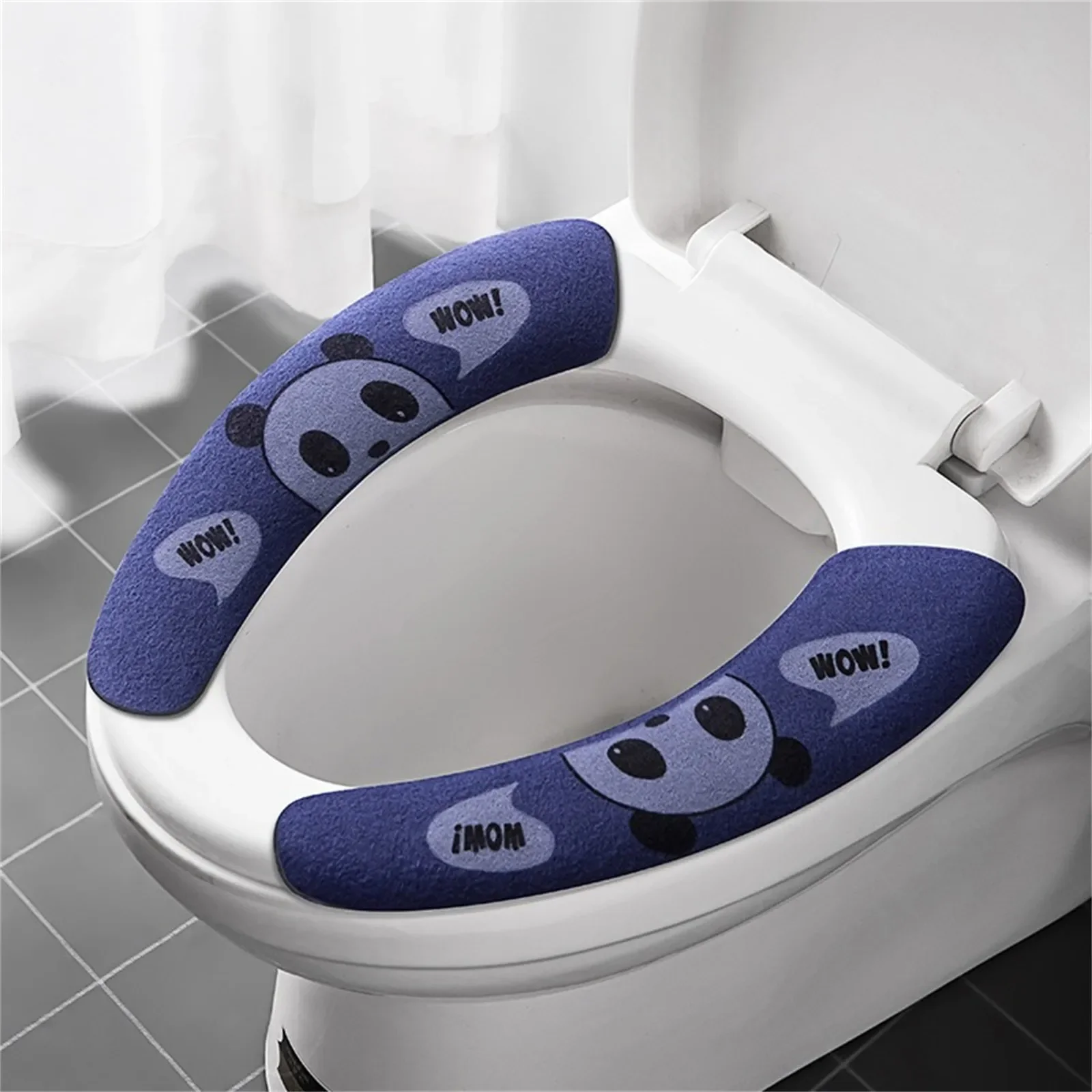 Washable Printed Toilet Stickers Closestool Seat Cover Mat