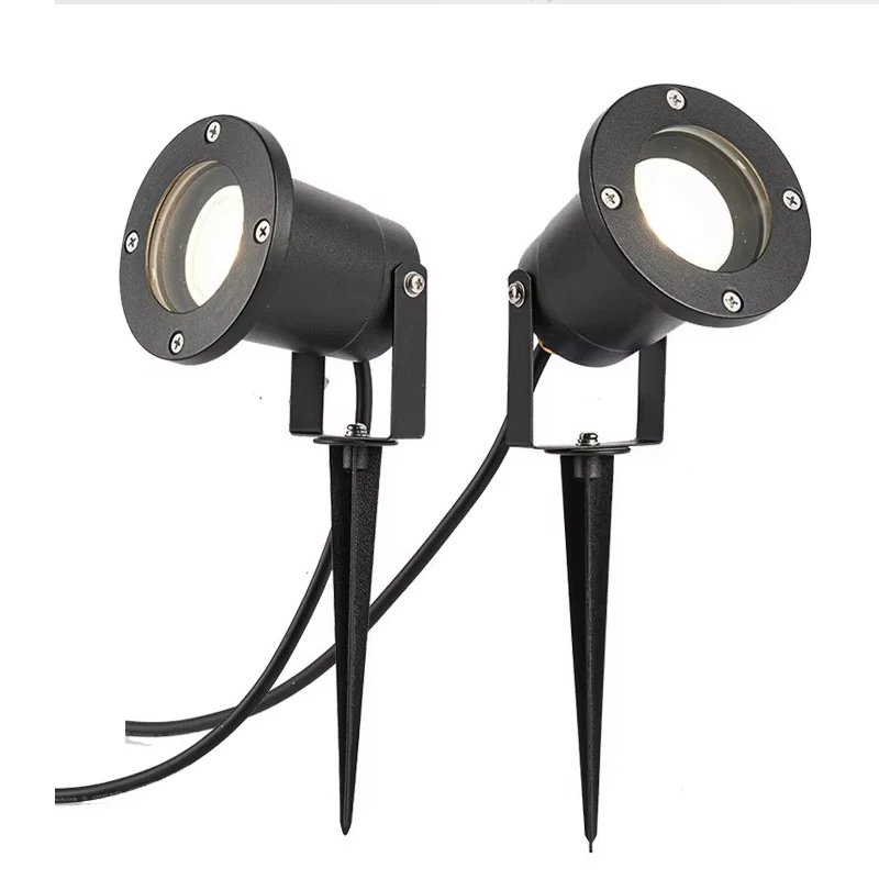 

5 Вт 10 Вт 15 Вт GU10 водонепроницаемый садовый светильник для газона, ландшафтная лампа, шип 12 В 24 В, лампа для наружного освещения