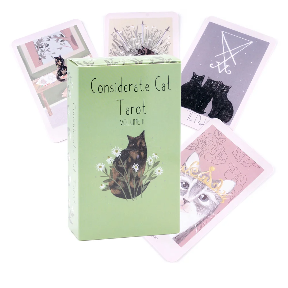 Fate Considerate Cat Tarot Tarot Playing  Lovely Decks Cards Deck For Family Tarot Cards Oracle Card