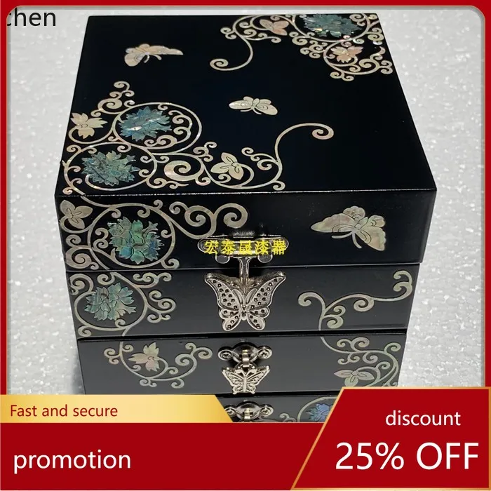 HXL shell lacquer jewelry box craft decoration packaging storage box