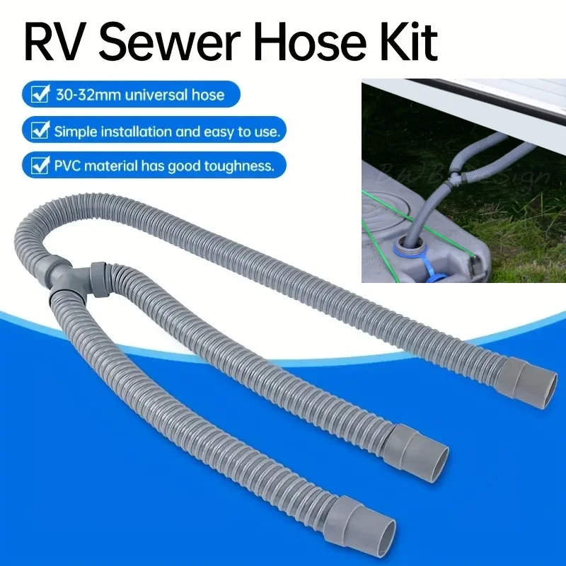

Caravan Waste Water Outlet Y Hose Connector Pipe Barbed Hose Water Fuel Air Connector Motorhome Camper RV Parts Car Accessories