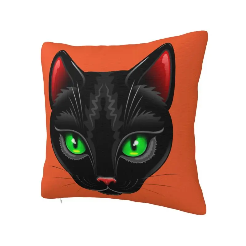 Black Cat Portrait Pillow Decoration Nordic Cushion Decoration Salon Square Pillowcase