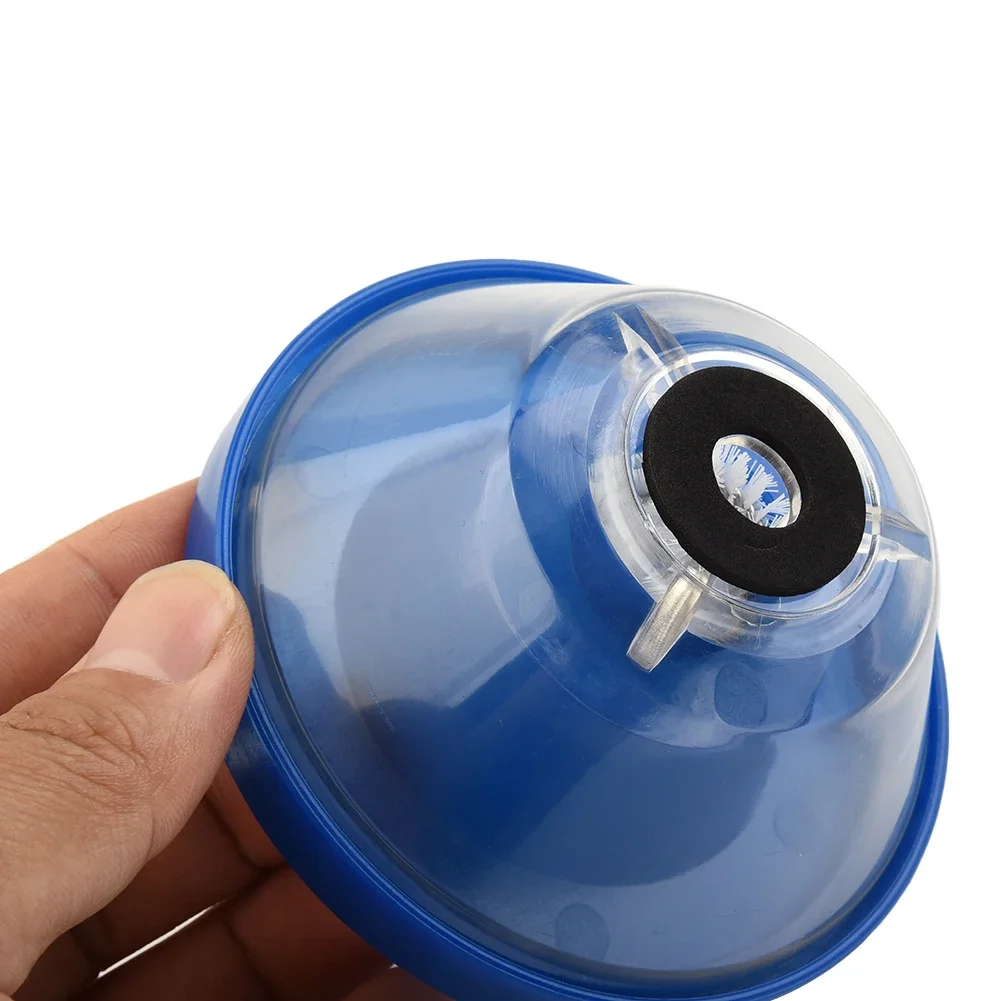 Broca elétrica tampa contra poeira, design em forma de tigela azul, grande capacidade, mais conveniente de usar, novo, PVC e PP