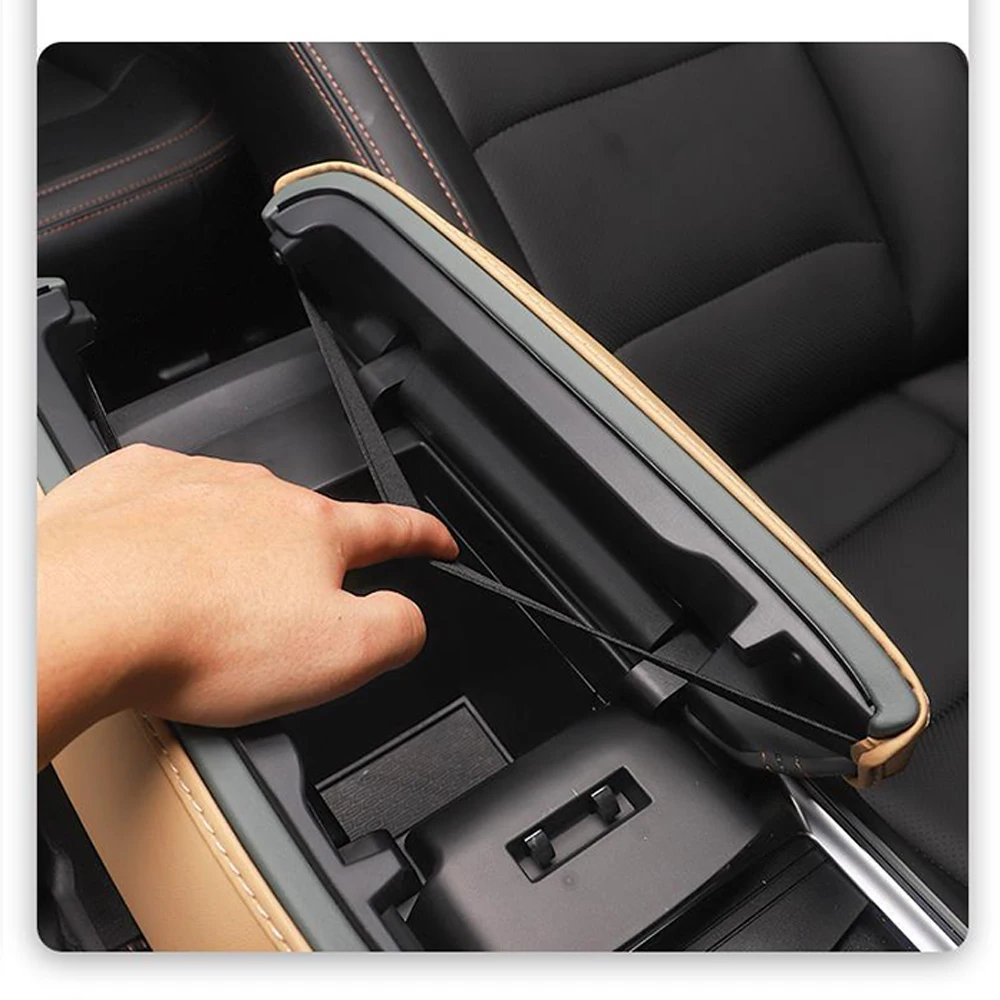 For Geely Okavango L HAOYUE L 2023 2024 Car Central Control Armrest Box Leather Protective Cover Interior Auto Accessories