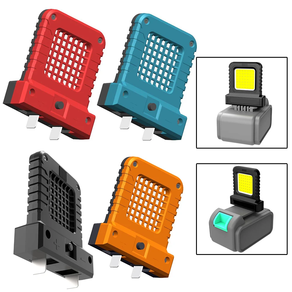 1pc LED Light 14W LED Camping Lantern Mini Pocket Work Light Adjustable Battery Interface Power Tool Light