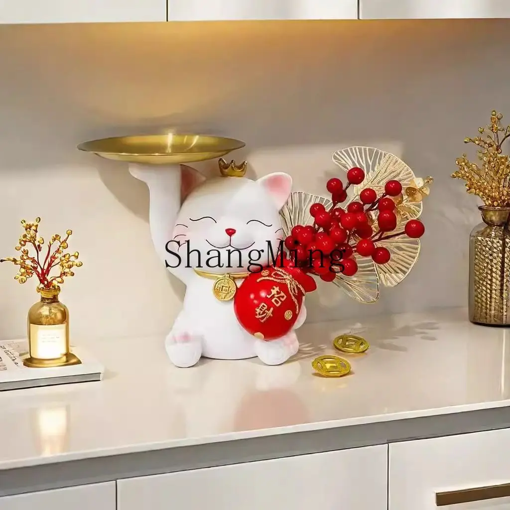 FG Lucky Cat Ornament Home Furnishing Wangzhai Home Living Room TV Wine Cabinet Entrance Ornament New Year's Arrangement