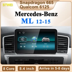 STWEI 8Core Qualcomm665 Android13 Carplay Car Video Player Navi Multimedia Screen For Mercedes Benz M Class  W166 ML250 ML350