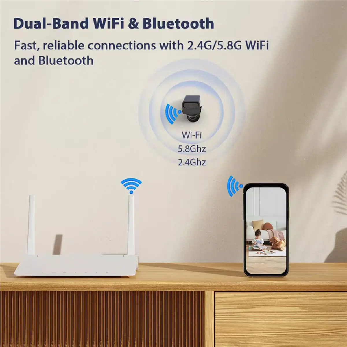 

ABZJ 3X Tuya 2K Wi-Fi камера 2.4G и 5G, камера видеонаблюдения со встроенным аккумулятором, PIR-датчиком движения, ночным видением и двусторонней аудиосвязью