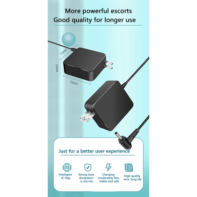 

НОВЫЙ адаптер питания 65 Вт, 19 В/3,42 А, 4,0X1,35 мм, 1,8 м, зарядное устройство для ноутбука X540S, X5405A, X540UA, X540LA, X553, X553MA (вилка стандарта США)