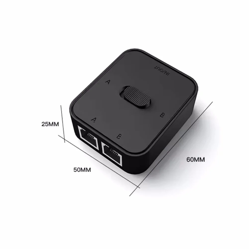 2 Port 1000Mbps Gigabit Network Switch RJ45 Switch Network Splitter Kabel Extender Selector Power Free 2 Way Adapter Connector