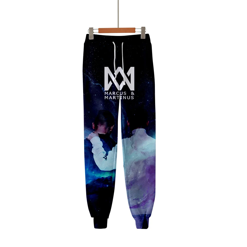 

Hip Hop Popular Comfortable Marcus and Martinus Cosplay Sweat Pants Elastic Band Slim Joggers Pants Trousers Sweatpant