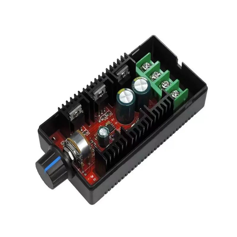 1PCS 9-50V motor speed controller 2000W with enclosure 40A DC brushed motor dimming and temperature control module