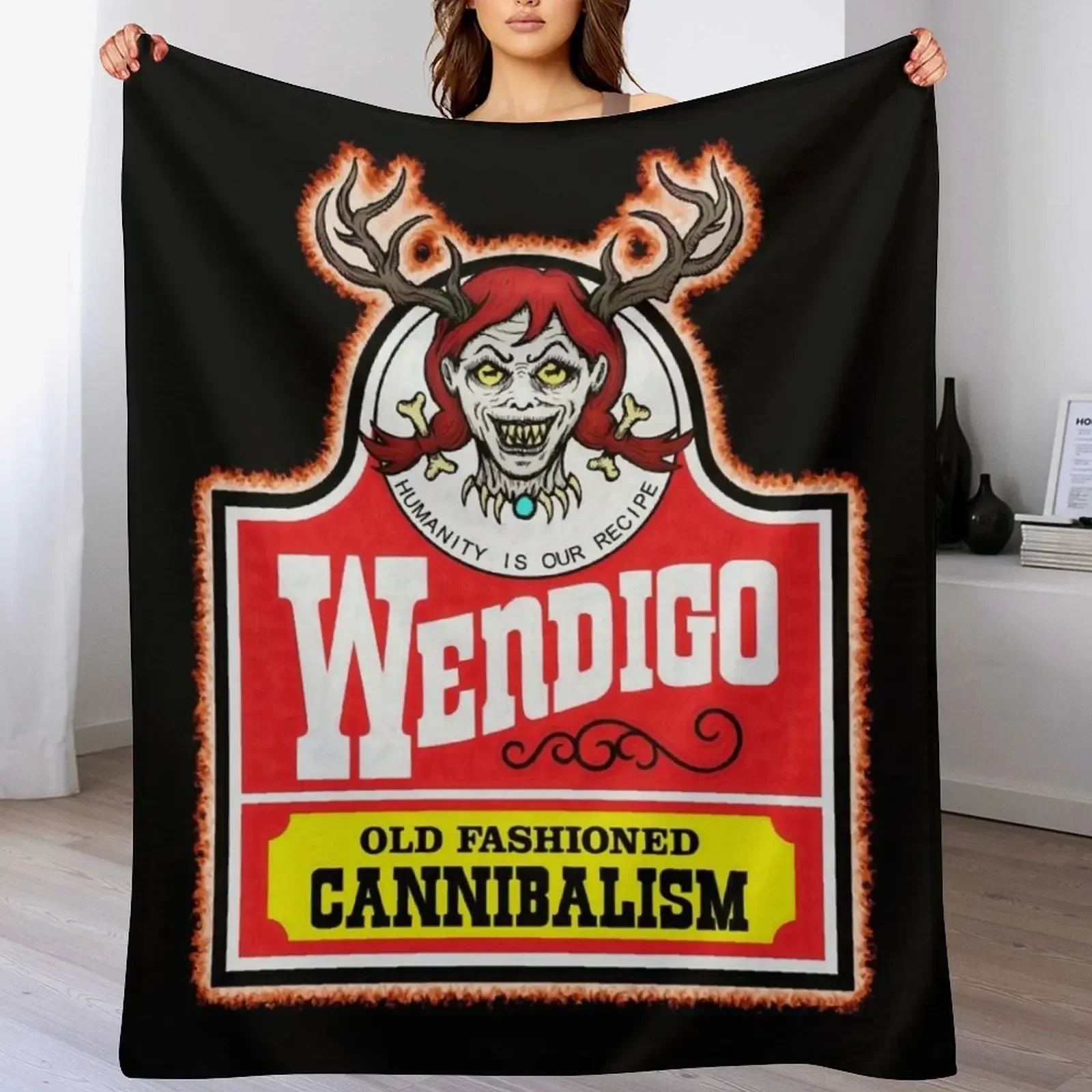 Wendy the Wendigo Throw Blanket Decorative Beds Summer Decorative Throw Loose Blankets