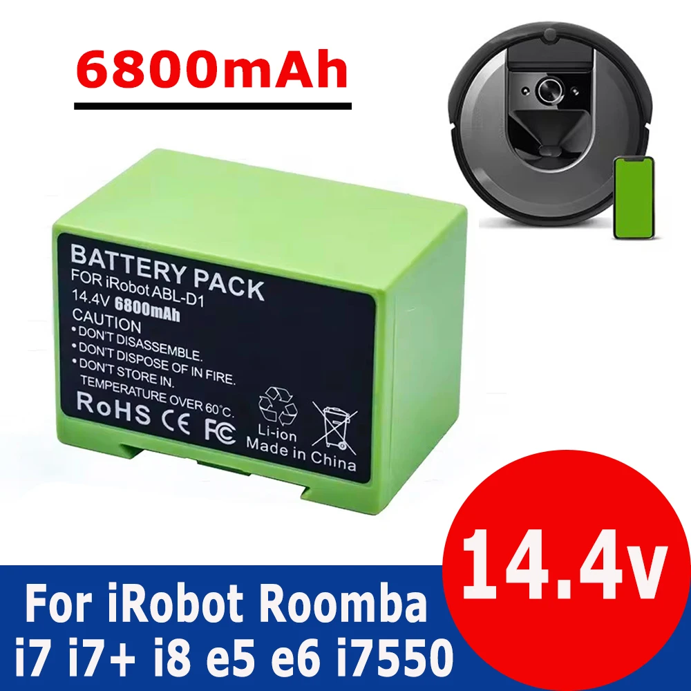 

Replacement Battery ABL-D1 ABL-D2 For iRobot Roomba i7 i7+ i8 e5 e6 i7550 5150 e6198 i755020 i7158 Rechargeable Battery