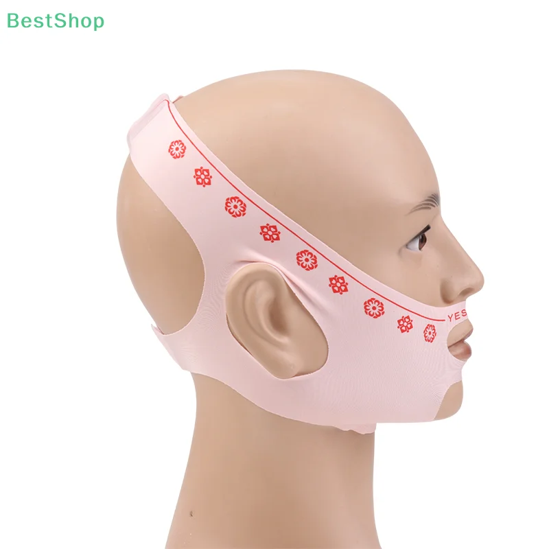 💕 Banda de correa antiarrugas para levantamiento facial en forma de V, vendaje adelgazante para mejillas y barbilla, correa antironquidos para respirar la boca