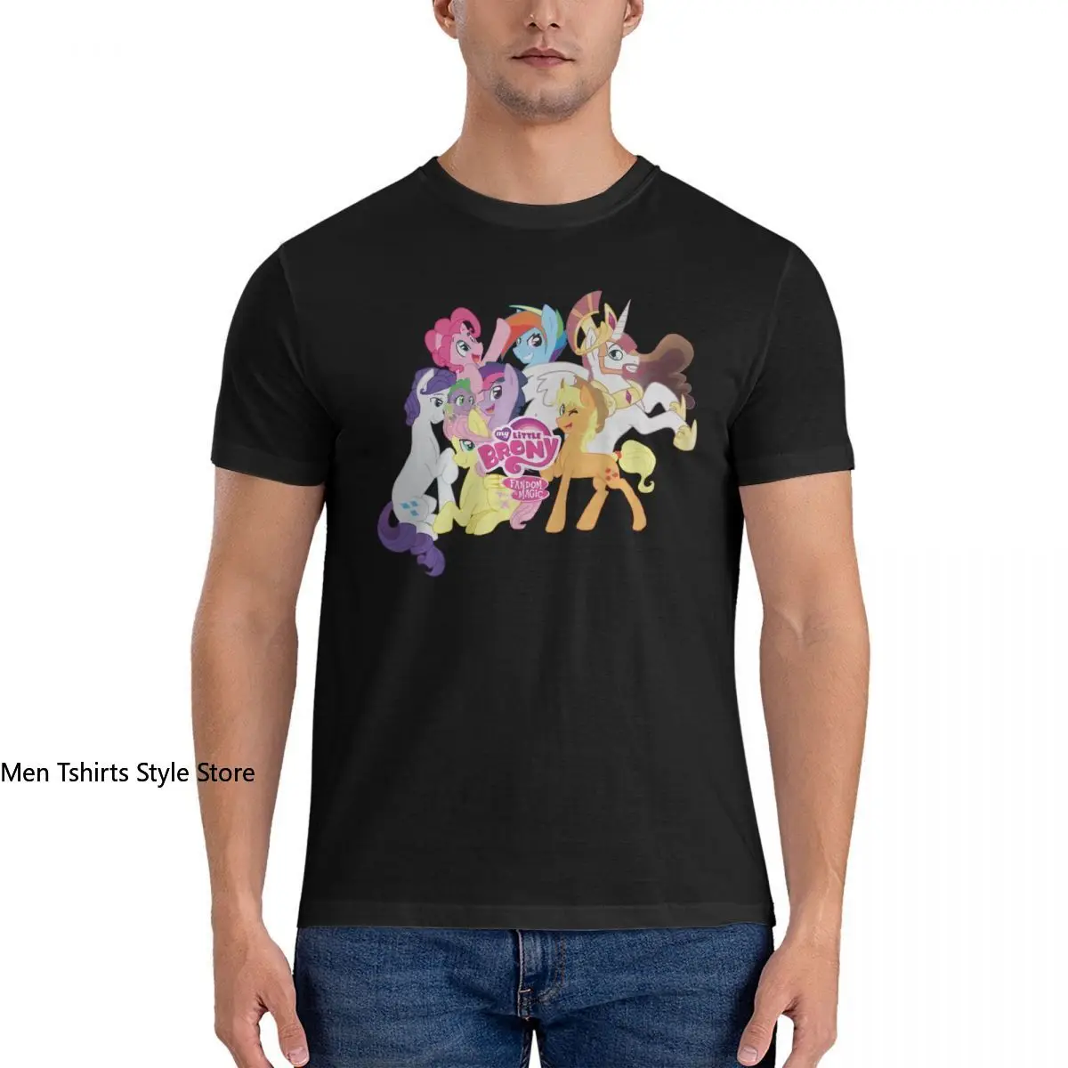 Мужская футболка с коротким рукавом и круглым вырезом, из чистого хлопка