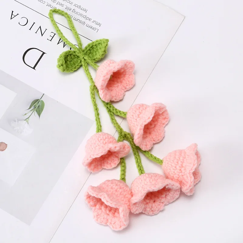 Cute Potted Plants Crochet,Hanging Plant Crochet for Car Decor,Car Ornament Rear View Mirror Hanging Accessories