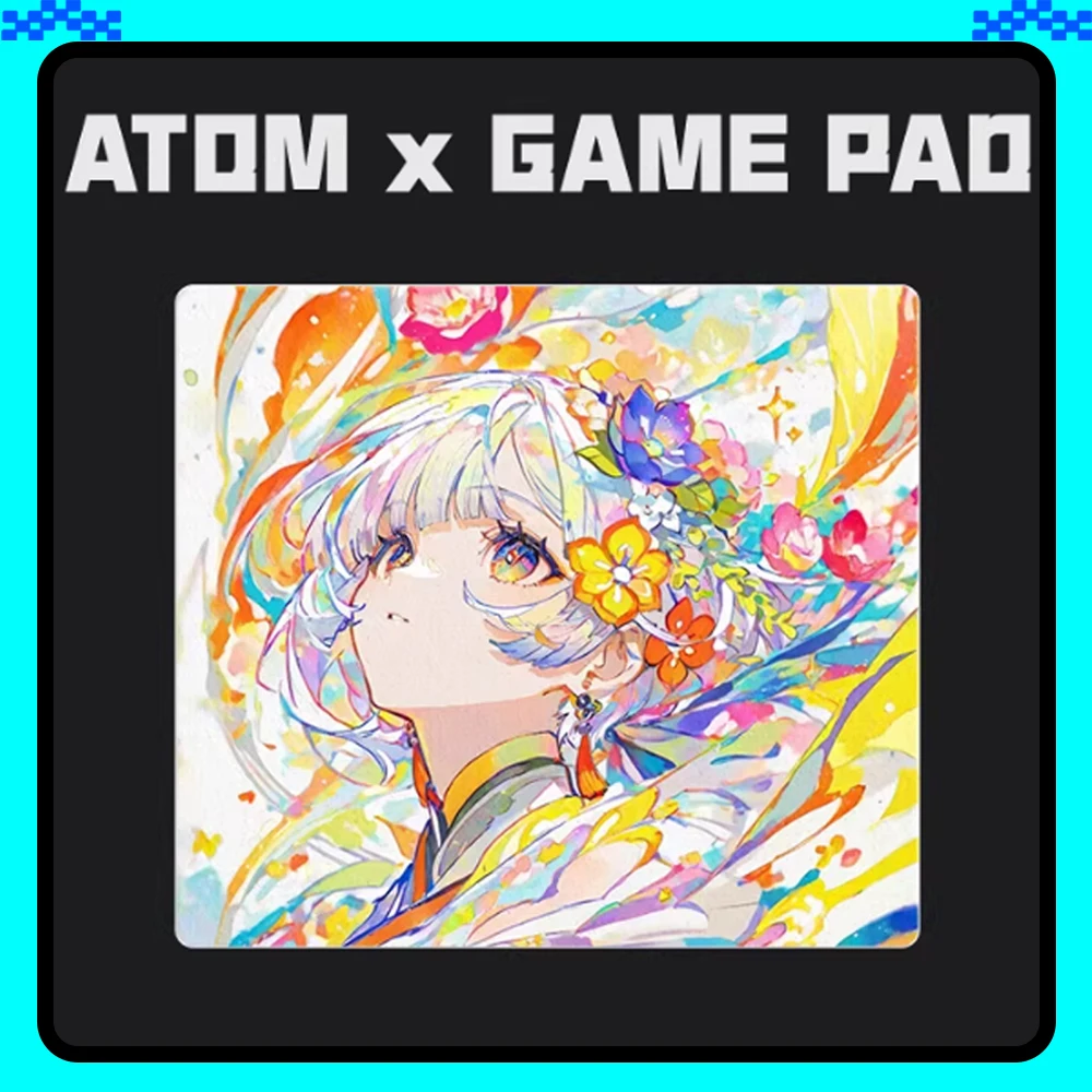 ATOM Resin Gaming Mousepad FPS Control and Speed Mouse Pad Skidproof Waterproof For CSGO APEX Valorant Pc Accessories Gifts