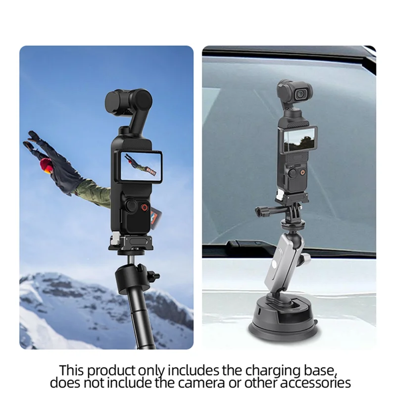 Qy-Mount محول موصل مع ترايبود 1/4 كاميرا ذات محورين الإفراج السريع قوس كاميرا شحن قاعدة ل DJI OSMO Pocket 3