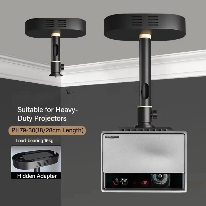 2026for Universal Rotate Projector Bracket Steel Ceiling Mount for Heavy Projector Hidden Adapter