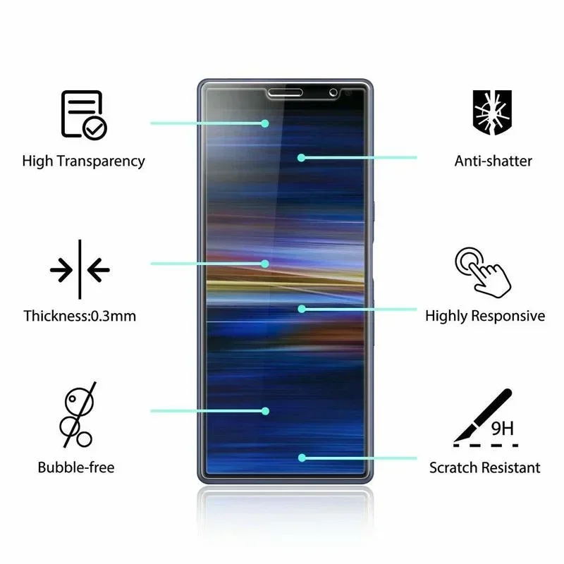 Screen Protector For Sony Xperia 1 IV 10 IV 5 ii 10 II 10 Plus XZ2 Tempered Glass for Sony Xperia L3 XZ1 Compact Pro-I XZ4 Glass