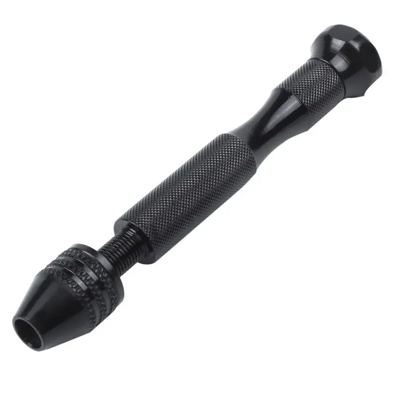 ABWR-3Pcs Hand Twist Drill Bits Set,Pin Vise Model Mini Hand Spiral Drill With 75Pcs 0.3Mm To 3.0Mm Micro-Drill Bits (Black)