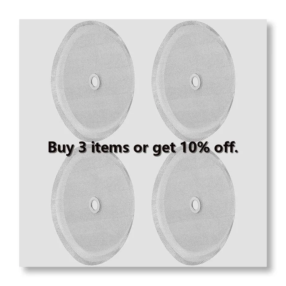 ●French Press Replacement Filter Screen Reusable Stainless Steel Mesh Filter for Bodum French Press Coffee Makers