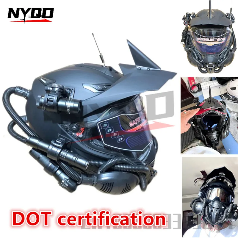 

Rally helmet motorcycle helmet off-road full helmet Bluetooth earphones dash cam DOT certification motocross casco moto
