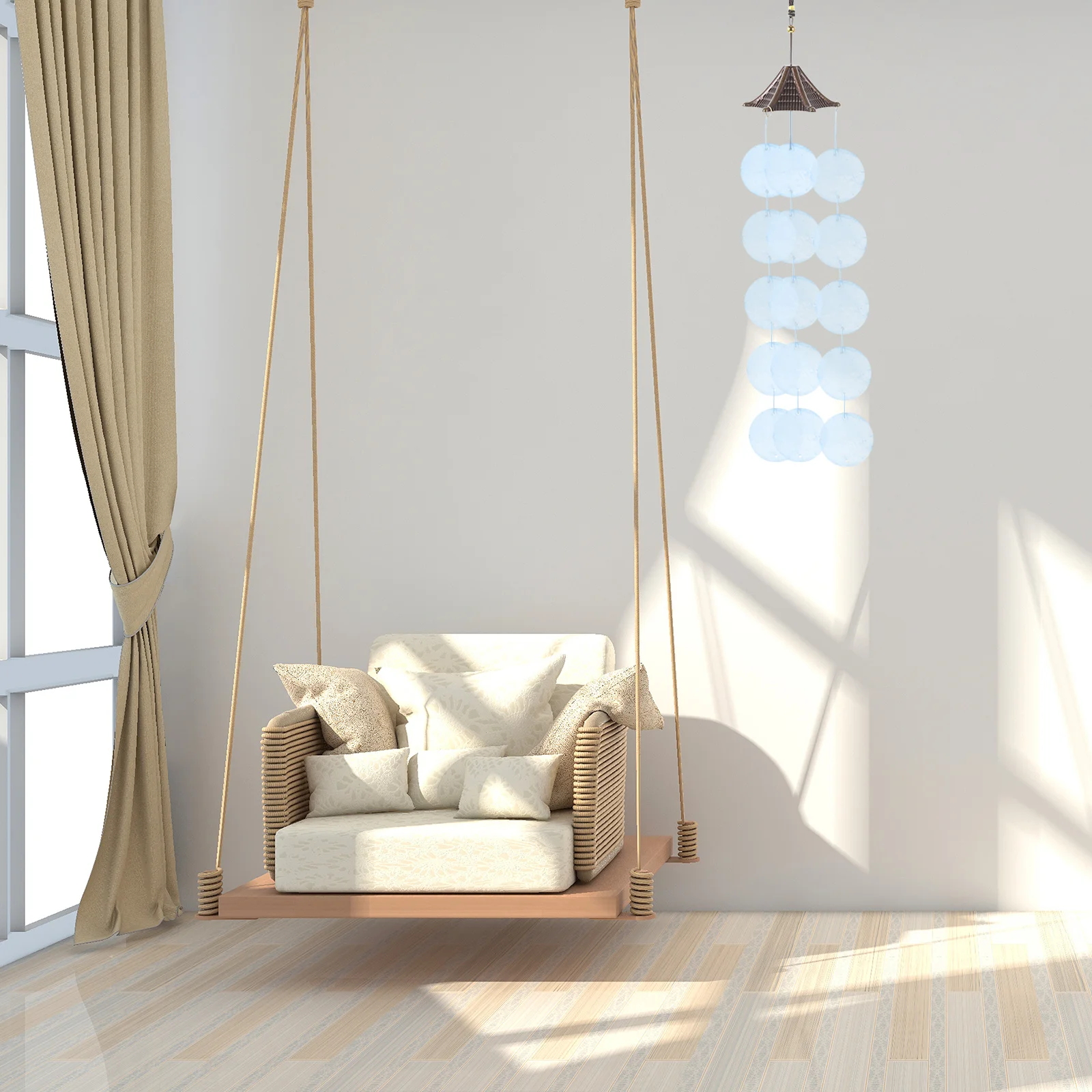 

100Pcs Round Shells Pieces Polished Flat Slices for DIY Dream Catcher Jewelry Making Pendant Charms Round Shells Pieces