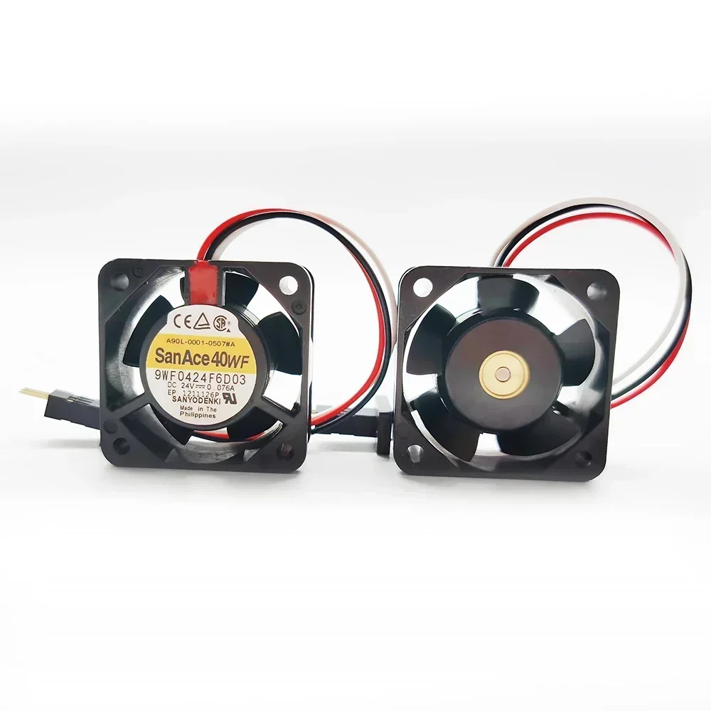 

+Новинка для Fanuc A90L-0001-0507 # A 9WF0424F6D03 DC 24 В 0,076 А водонепроницаемый 4 СМ 40X40X20MM 3-контактный RD-запираемый вентилятор-манипулятор