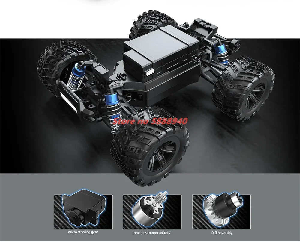Professional Mini 1:20 Brushless RC Racing Car Full Scale 4WD Off-Road Climbing Remote Control Drift Vehical Car Toys Gfit Kids
