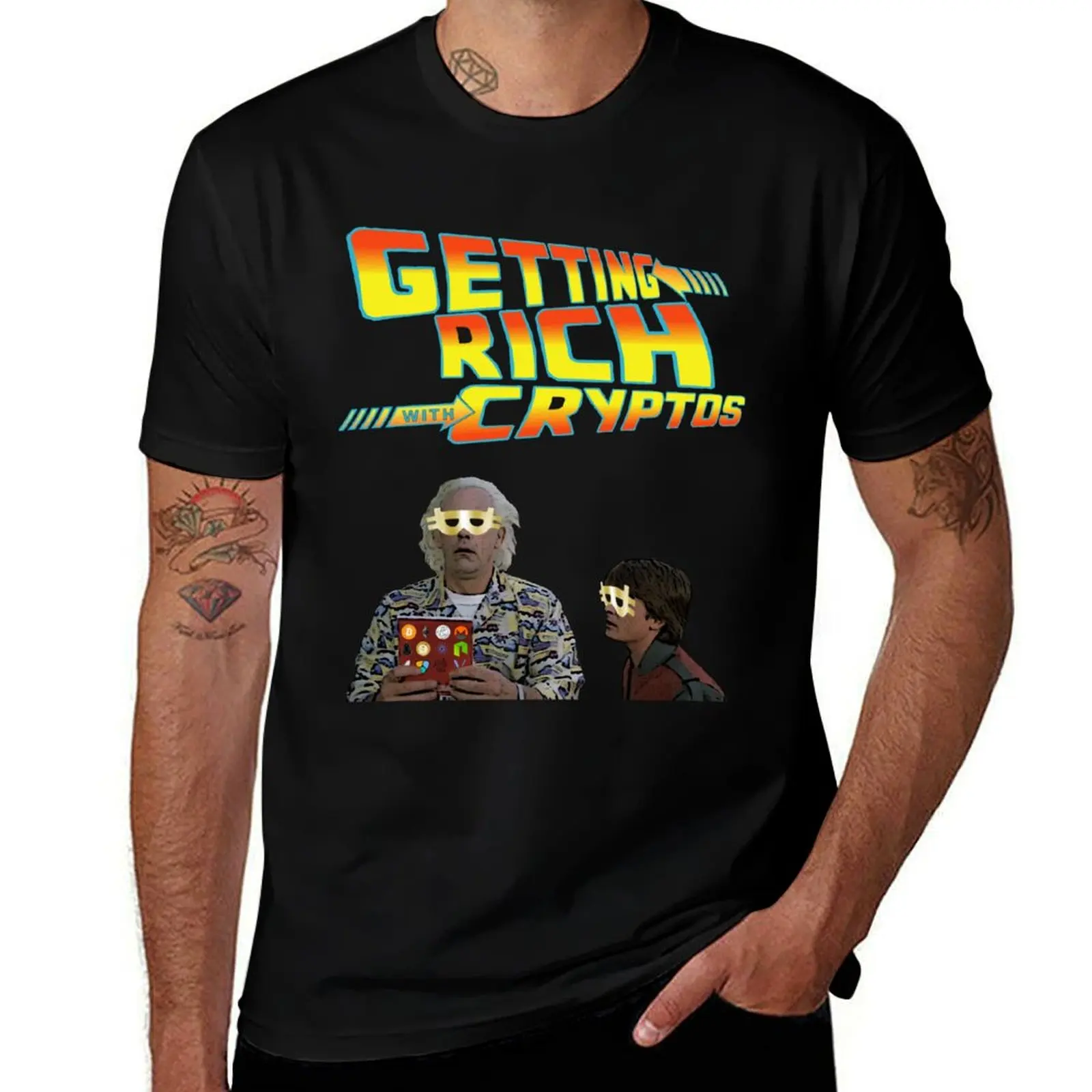 Devenir riche avec les crypto-monnaies Bitcoin Ethereum Litecoin IOTA VeChain NEO Monero NANO Blockchain Cryptocurrency T-Shirt