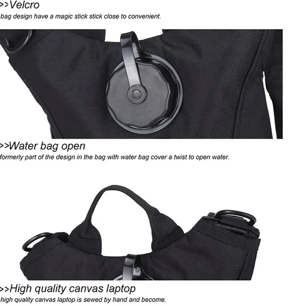 3L Wasserdichter Wasserbeutel für Outdoor-Sportarten, Reisen, Radfahren, Bergsteigen, Taktischer Praktischer Wasserflaschenbeutel – Detail 11
