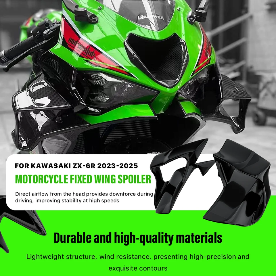 ⭐️ asas⭐️ Asas de Ventos para Kawasaki ZX-6R 2023-2025 Verde