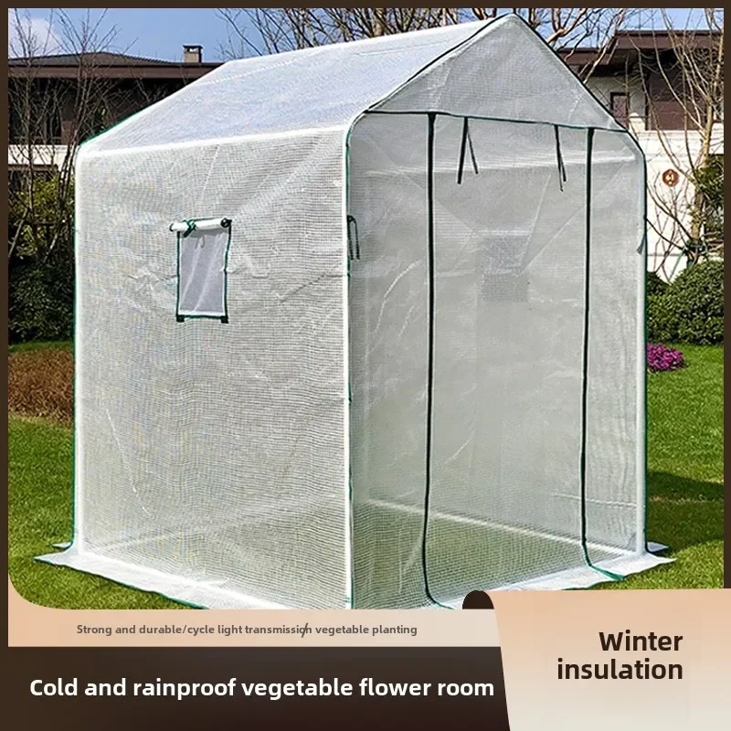 Multi-tiered Plant Growing Shelter with Removable Cover for Indoor and Outdoor Use