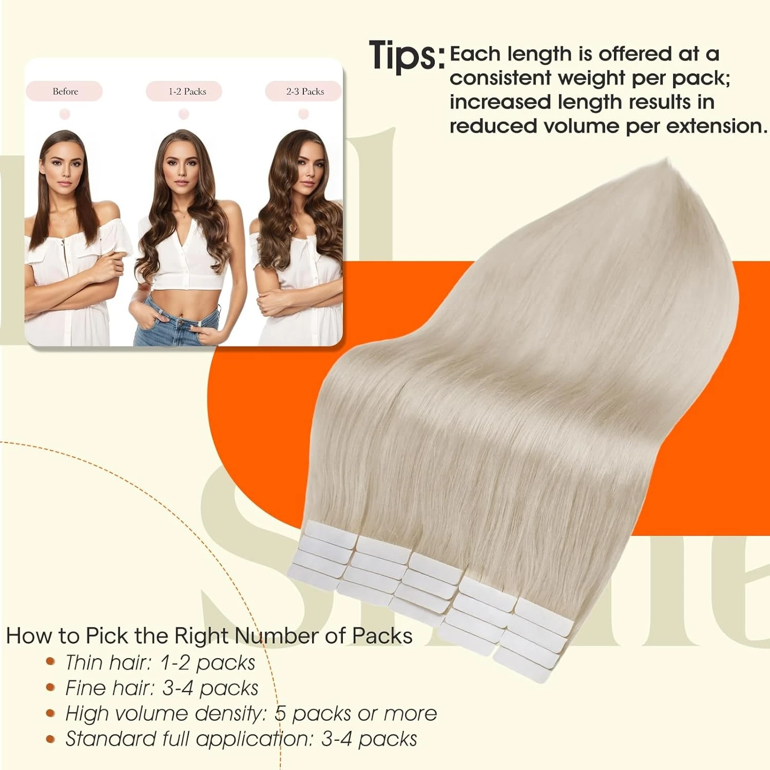 Full Shine Tape in Hair Extensions 20Pcs Skin Weft Remy Straight Hair Glue on Brazilian Hair for Women
