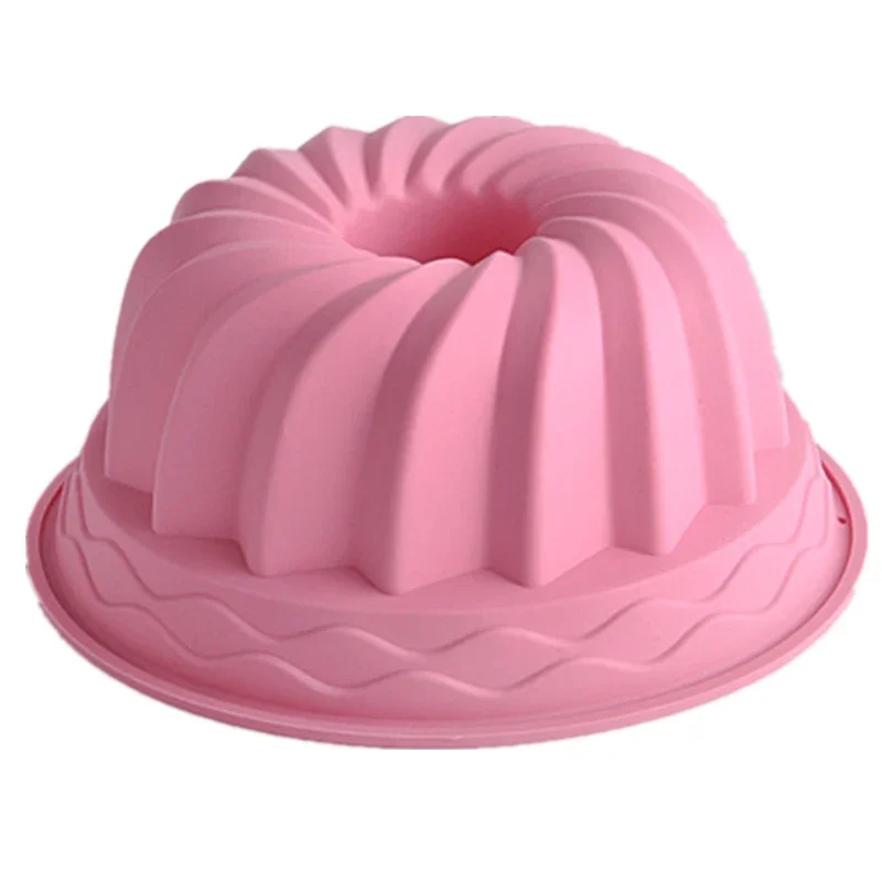 

9" DIY Silicone Round Flower Shape Cake Mold Bread Pudding Mould Wedding Xmas Party Decoration