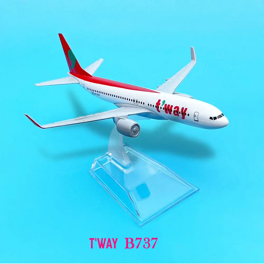 Scale 1:400 TWAY B737 Airlines Boeing Aircraft Model - Ideal Addition to any Diecast Aircraft Collection