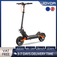 JOYOR S5-Z Electric Scooter 600W Motor 48V 13Ah Battery 25km/h Speed 55km Range 10'' Tires Foldable Adult E-Scooters