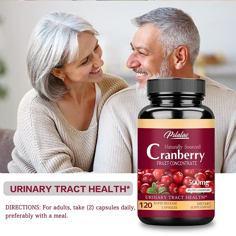 Cranberry Capsules - Urinary Tract Cleansing and Detoxification, Bladder Health, Kidney Support, Antioxidant, Rich in Vitamin C