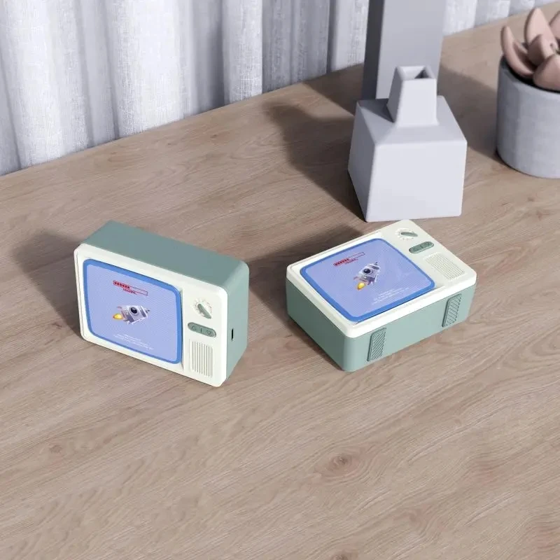 Taşınabilir HiFi Stereo Subwoofer Soox Bund Retro Nspeaker ev dekor ostalgic Bluetooth hediye DIY Mini kablosuz TV modeli hoparlörler