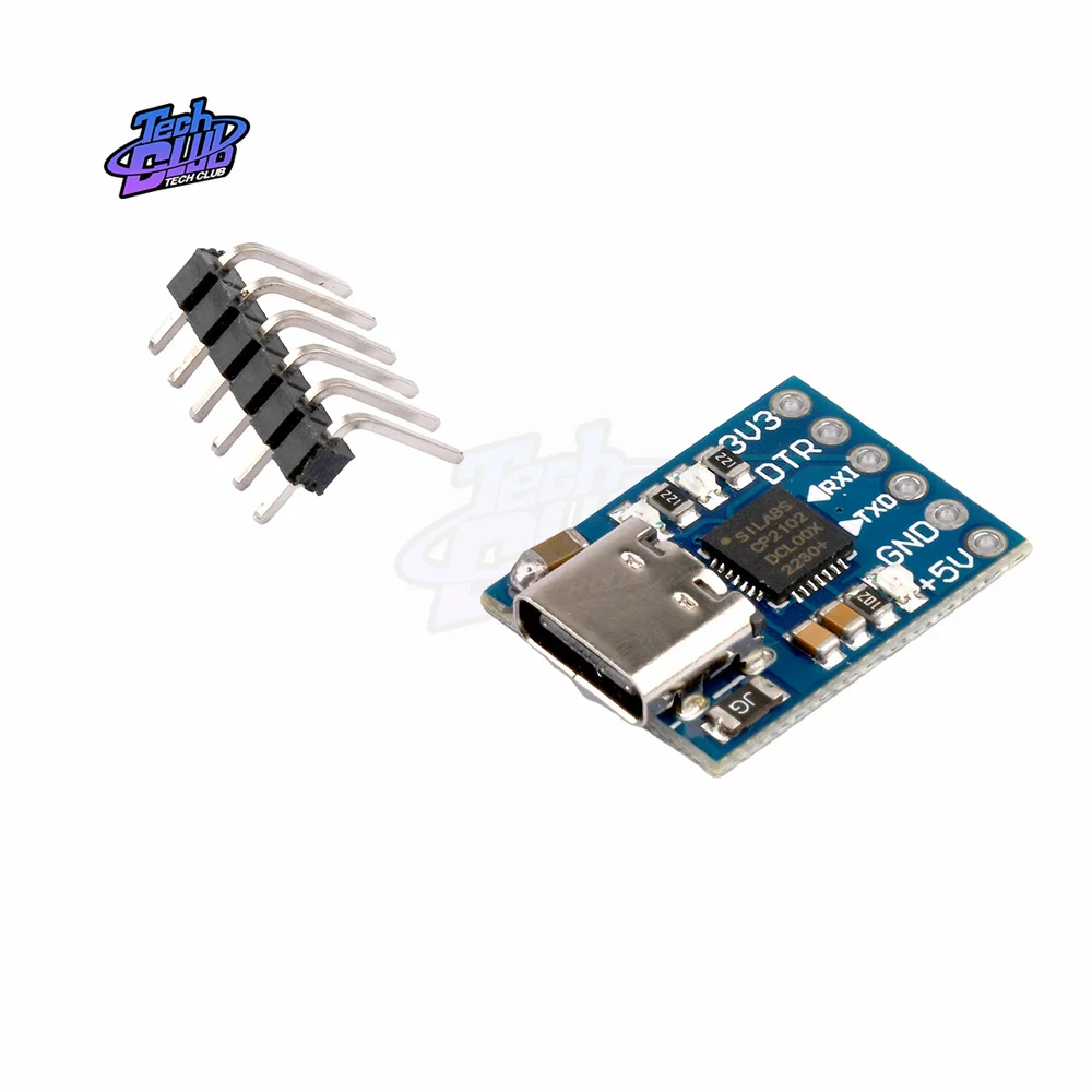 CP2102 MICRO Type-C USB to UART TTL Module 6Pin Serial Converter UART STC Replace FT232 Power Supply Accessories