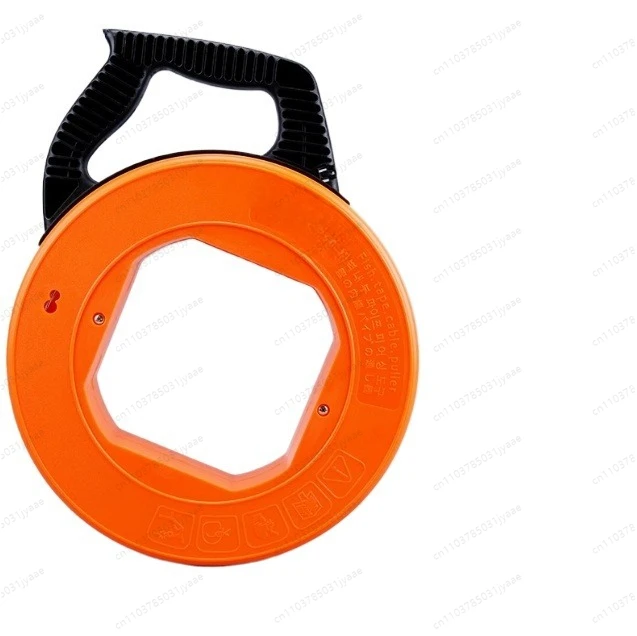 Electrician Wire Puller with Storage Reel, Fish Tape Dispenser for Conduit Wall, Fiberglass Wire Not Included