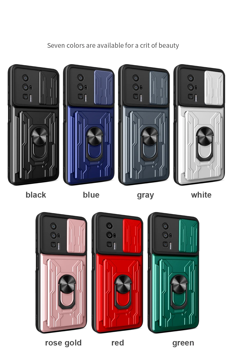 Для Xiaomi Poco F5 Pro F5 F4 F4Gt F3 F3Gt Магнитный кронштейн с кольцом для камеры 360 слот для карты чехол для телефона Для Xiaomi Poco F5 Pro F5 F4 F4Gt F3 F3Gt Магнитный кронштейн с кольцом для камеры 360 слот для карты чехол для телефона